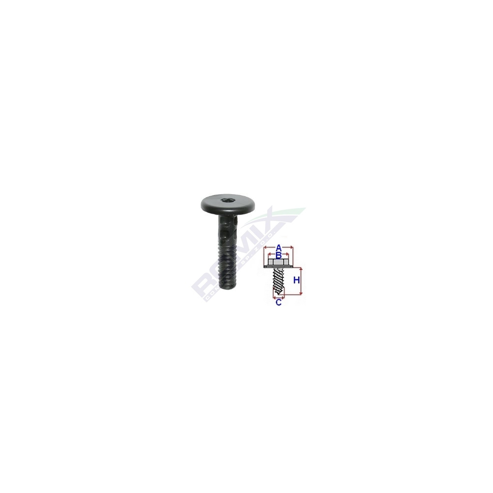 Set 5 cleme pentru fixare prag ROMIX C60411, pentru BMW 3 E90