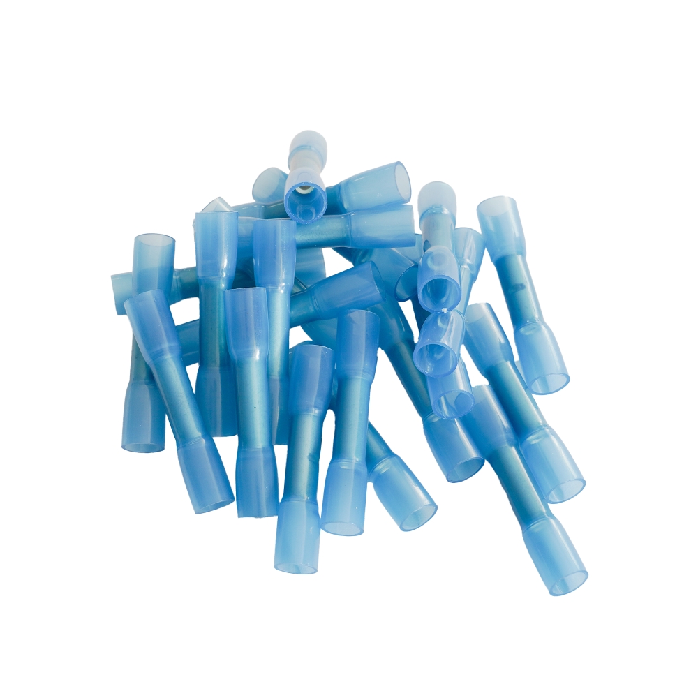 Set 100 mansoane termocontractabile TECNOPART 71538, de lipit, 5 mm, albastre