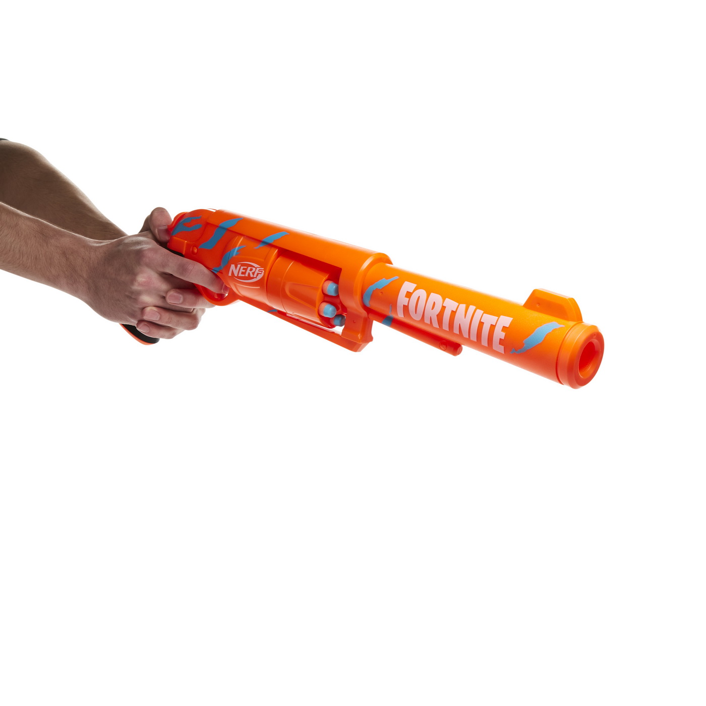 Pistol cu sageti din spuma, NERF Blaster Fortnite 6 SH, HASBRO, varsta 8 - 15 ani