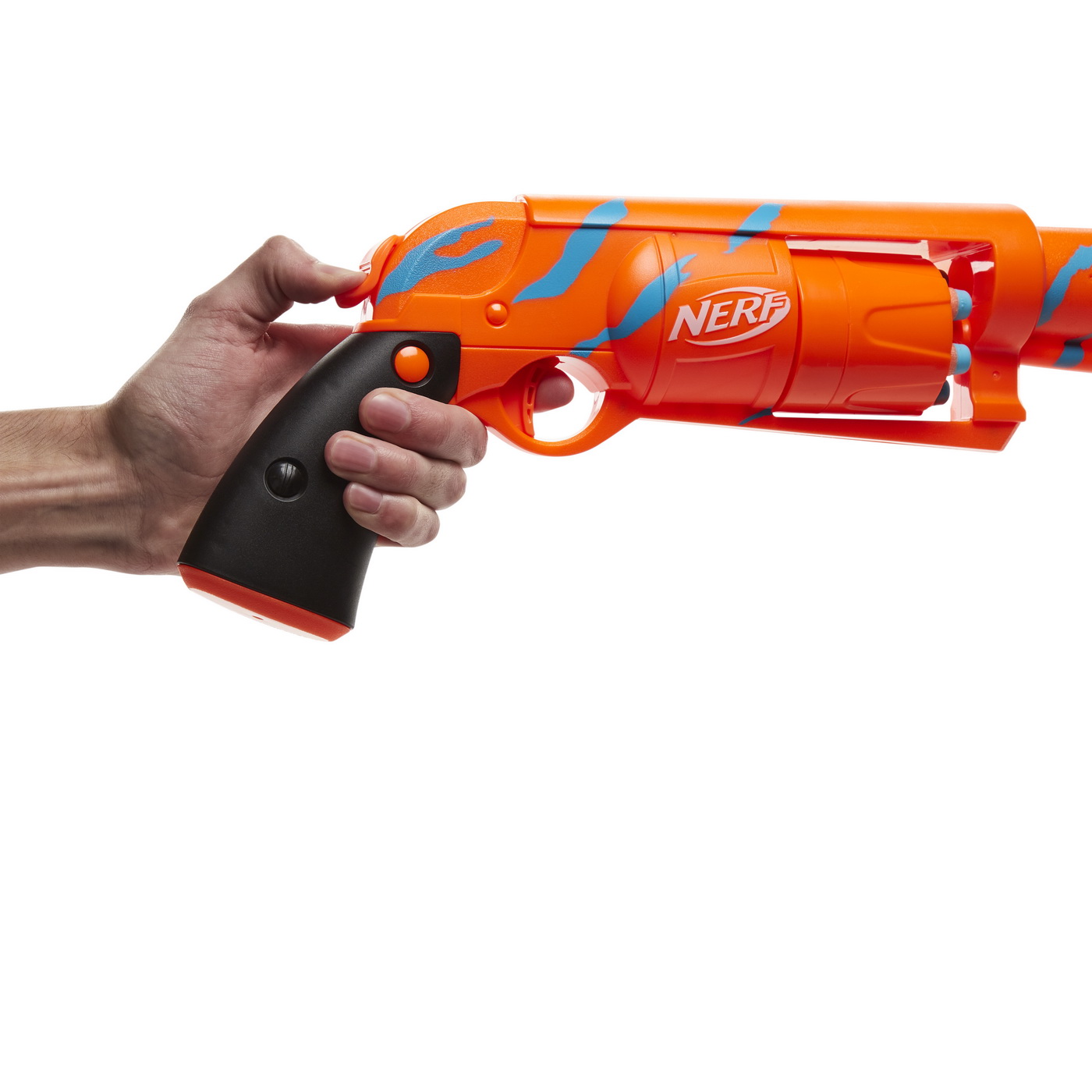 Pistol cu sageti din spuma, NERF Blaster Fortnite 6 SH, HASBRO, varsta 8 - 15 ani