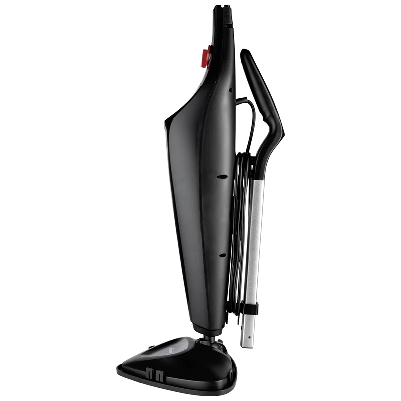 Mop electric cu aburi VILEDA KOM168917, inaltime asamblare 70 cm, 3 moduri curatenie, maner ergonomic, monitor de temperatura, negru