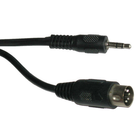 Cablu de conectare LECHPOL KPO2846-1.2, 5 pini DIN, Jack 3.5 mm stereo, lungime 1.2 m