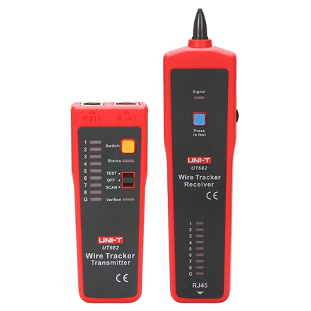 Tester continuitate cablu UNI-T MIE0292, 2 baterii, transmitator si receptor