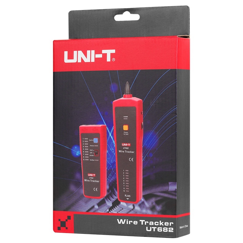 Tester continuitate cablu UNI-T MIE0292, 2 baterii, transmitator si receptor