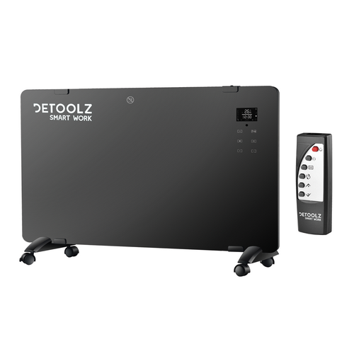 Convector electric Detoolz, DZ-EI115, 1000 W/2000 W, functie WIFI, negru