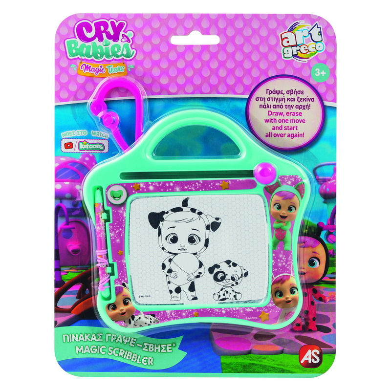 Tabla pentru scris si desenat AS ArtGreco Desen, Cry babies - Magic scribbler, varsta 3 - 5 ani