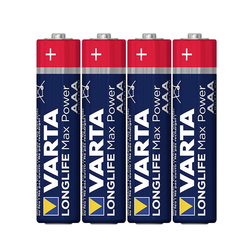 Baterie alcalina VARTA VAR-4703, marime AAA LR03, Max Power, blister, 4 bucati