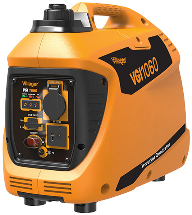 Generator invertor VILLAGER 077360 VGI 1060, motor 4 timpi, 1.3 kW, 5500 rpm, benzina fara plumb