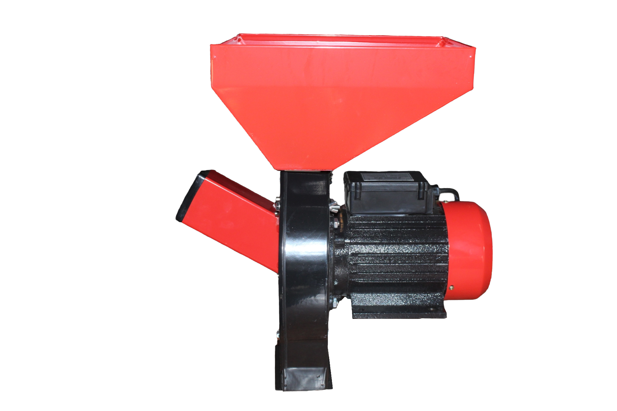 Moara electrica ELEFANT EM-1.1E, 3900 W, taiere cu cutite, 3000 rpm, 340 kg/h, 4 site, rosie
