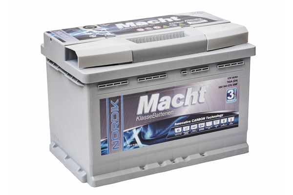 Baterie auto MACHT 19907, NORDIK, tensiune 12 V, acumulator 80 Ah, 760 A, dimensiune 278 x 175 x 190 mm
