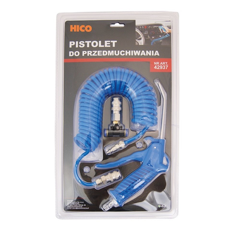 Pistol cu aer pentru curatarea cabinei HICO PPM009, diametru 6 mm, albastru