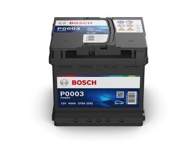 Baterie auto, de pornire, BOSCH Power Line 0092P00030, tensiune 12 V, amperaj 44 Ah, curent pornire 370 A, borna inversa stanga +