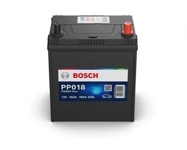 Baterie auto BOSCH Power Plus Line PP018 0092PP0180, 12 V, 36 Ah, 360 A, 187x127x220 mm, borna normala dreapta +