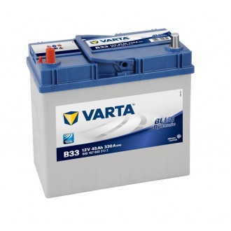 Baterie auto VARTA Blue Dynamic B33 545157033 3132, 12 V, 45 Ah, 330 A, Asia, borna inversa, subtire, 238x129x227 mm