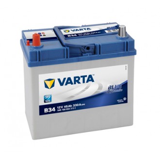 Baterie auto VARTA Blue Dynamic B34 545158033 3132, tensiune 12 V, amperaj 45 Ah, curent pornire 330 A, Asia, borna inversa
