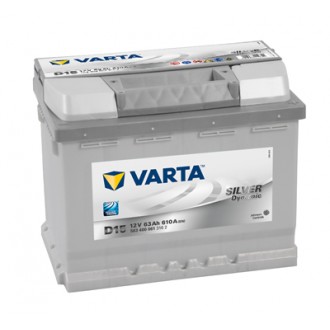 Baterie auto VARTA Silver Dynamic D15 563400061 3162, 12 V, 63 Ah, 610 A, 242x175x190 mm