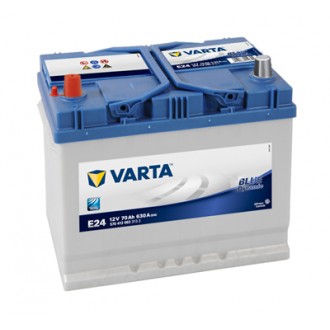 Baterie auto VARTA Blue Dynamic E24 570413063 3132, 12 V, 70 Ah, 630 A, Asia, borna inversa, 261x175x220 mm