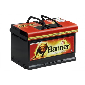 Baterie auto BANNER Power Bull P74 12, tensiune 12 V, amperaj 74 Ah, curent pornire 680 A