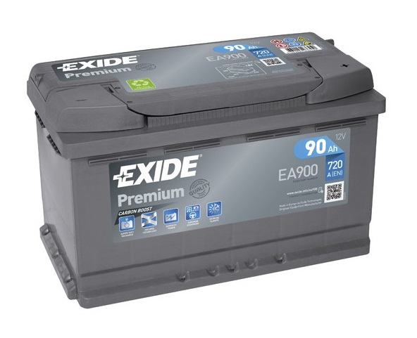 Baterie auto EXIDE Premium EA900, 12 V, 90 Ah, 720 A, 315x175x190 mm