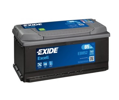 Baterie auto EXIDE Excell EB852, 12 V, 85 Ah, 760 A, 353x175x175 mm
