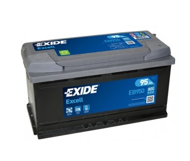 Baterie auto EXIDE Excell EB950, tensiune 12 V, amperaj 95 Ah, curent pornire 800 A
