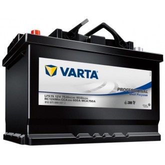 Baterie auto VARTA Professional Dual Purpose Starter LFS75 812071000 B912, tensiune 12 V, amperaj 75 Ah, curent pornire 600 A, borna inversa