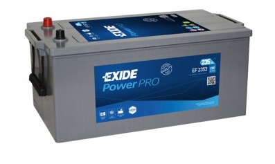 Baterie camioane EXIDE PowerPro EF2353, 12 V, 235 Ah, 1300 A, 518x279x240 mm, borna stanga plus