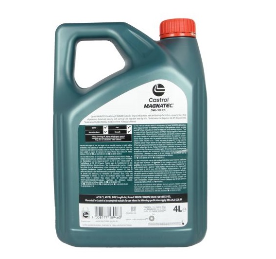 Ulei motor CASTROL Magnatec 5W30 C3, volum 4 litri, sintetic