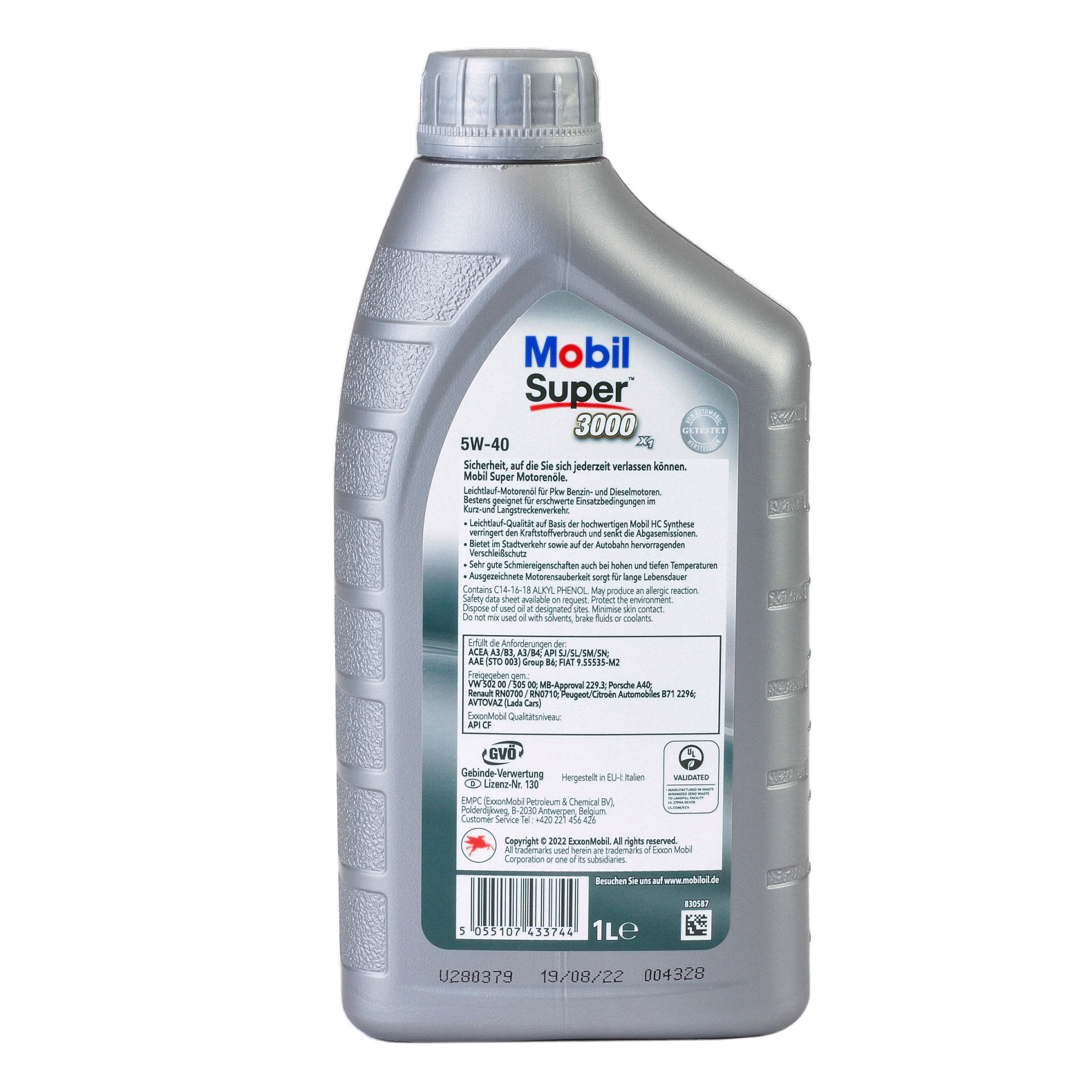 Ulei motor MOBIL Super 3000 X1 5W40, volum 1 litru, sintetic