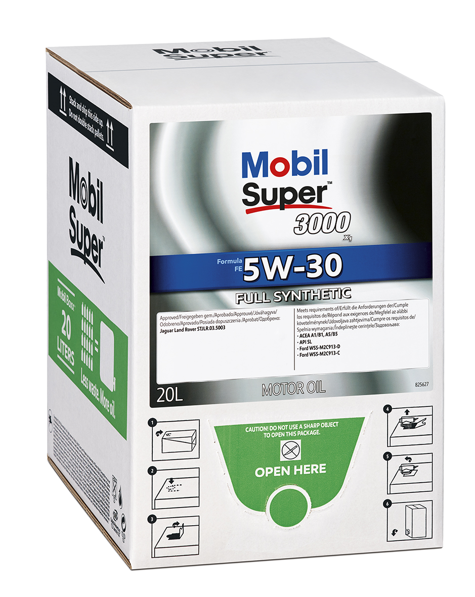 Ulei motor MOBIL Super 3000 Formula FE 5W30, volum 20 litri, sintetic, ambalaj cutie
