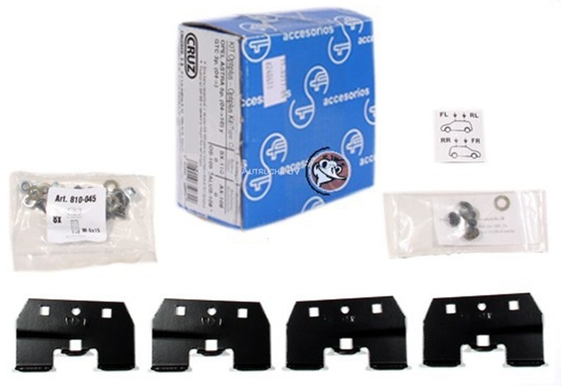 Kit montare bare transversale portbagaj CRUZ Optiplus CZ935-479, pentru Volkswagen Polo 5D, 2009-
