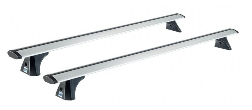 Set 2 bare transversale aerodinamice CRUZ Airo X128 CZ924-785, lungime 128 cm, din aluminiu, compatibil cu sistemul de fixare Cruz Kit Optiplus