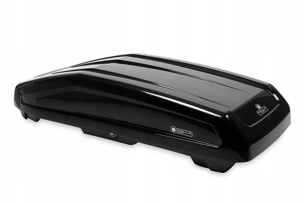 Cutie portbagaj auto MODULA EVO 400L Glossy Black MBE0186, volum 400 litri, 165 x 90 x 41 cm, capacitate de incarcare 75 kg