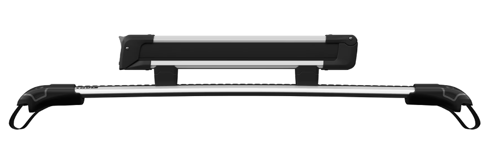 Suport ski si snowboard THULE SnowPack 732200, montare pe bare transversale, pentru 2 perechi schiuri sau 1 placa snowboard