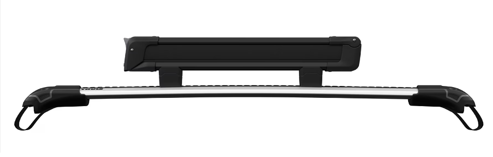 Suport ski si snowboard THULE SnowPack 732400, montare pe bare transversale, pentru 4 perechi schiuri sau 2 placi snowboard, negru