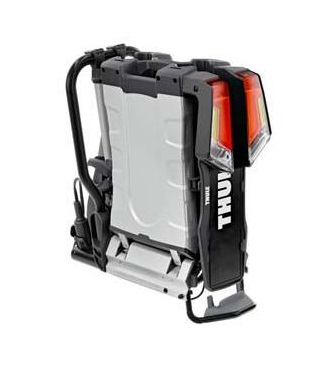 Suport auto pentru 2 biciclete THULE Easyfold XT 933100, prindere pe carlig, antifurt bicicleta si antifurt suport, alimentare cablu cu mufa 13 pin
