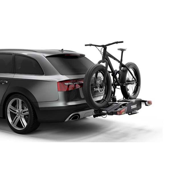 Suport auto pentru 2 biciclete THULE Easyfold XT 933100, prindere pe carlig, antifurt bicicleta si antifurt suport, alimentare cablu cu mufa 13 pin