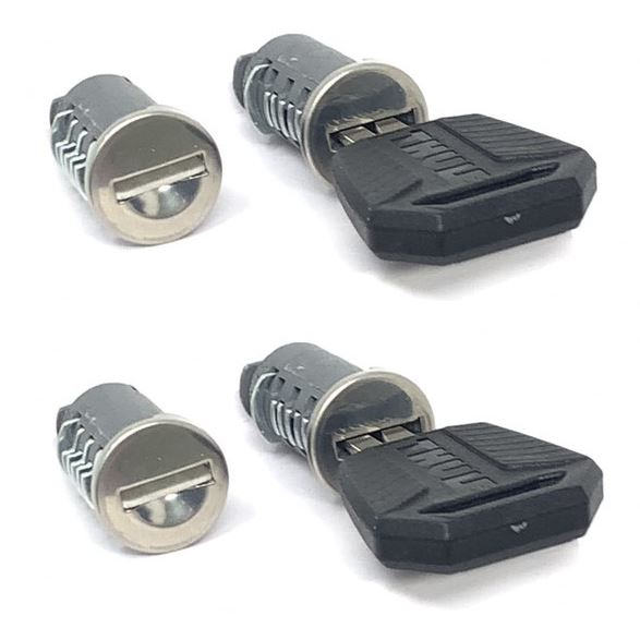 Set 4 butuci si chei pentru THULE One-Key System TH450400, pentru blocarea sistemelor de portbagaj Thule