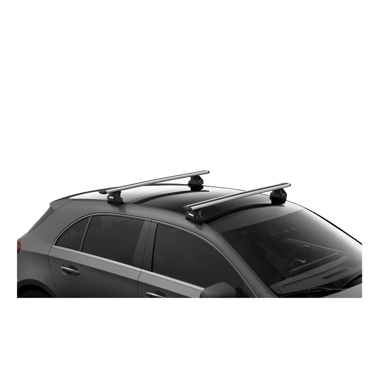 Set 4 picioare de prindere pentru barele transversale Thule EVO TH710700, pentru vehiculele cu puncte fixe integrate, Profil - T