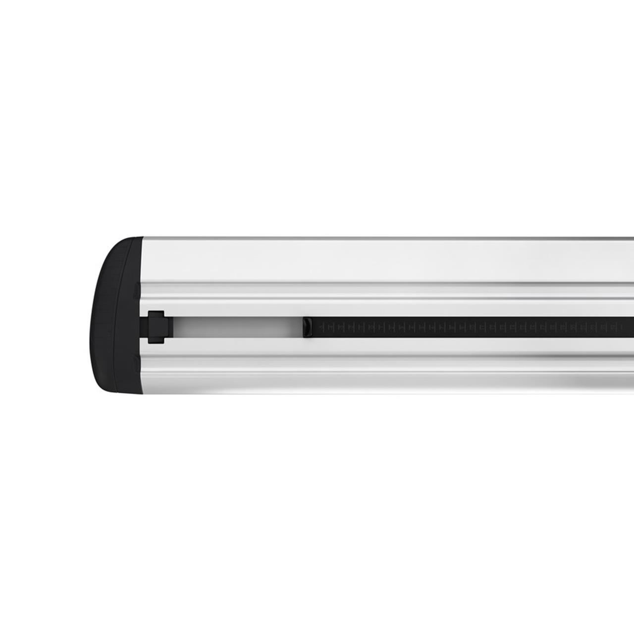 Set 2 bare transversale din aluminiu THULE WingBar EVO 118 711200, profil aerodinamic, culoare argintiu, lungime 118 cm