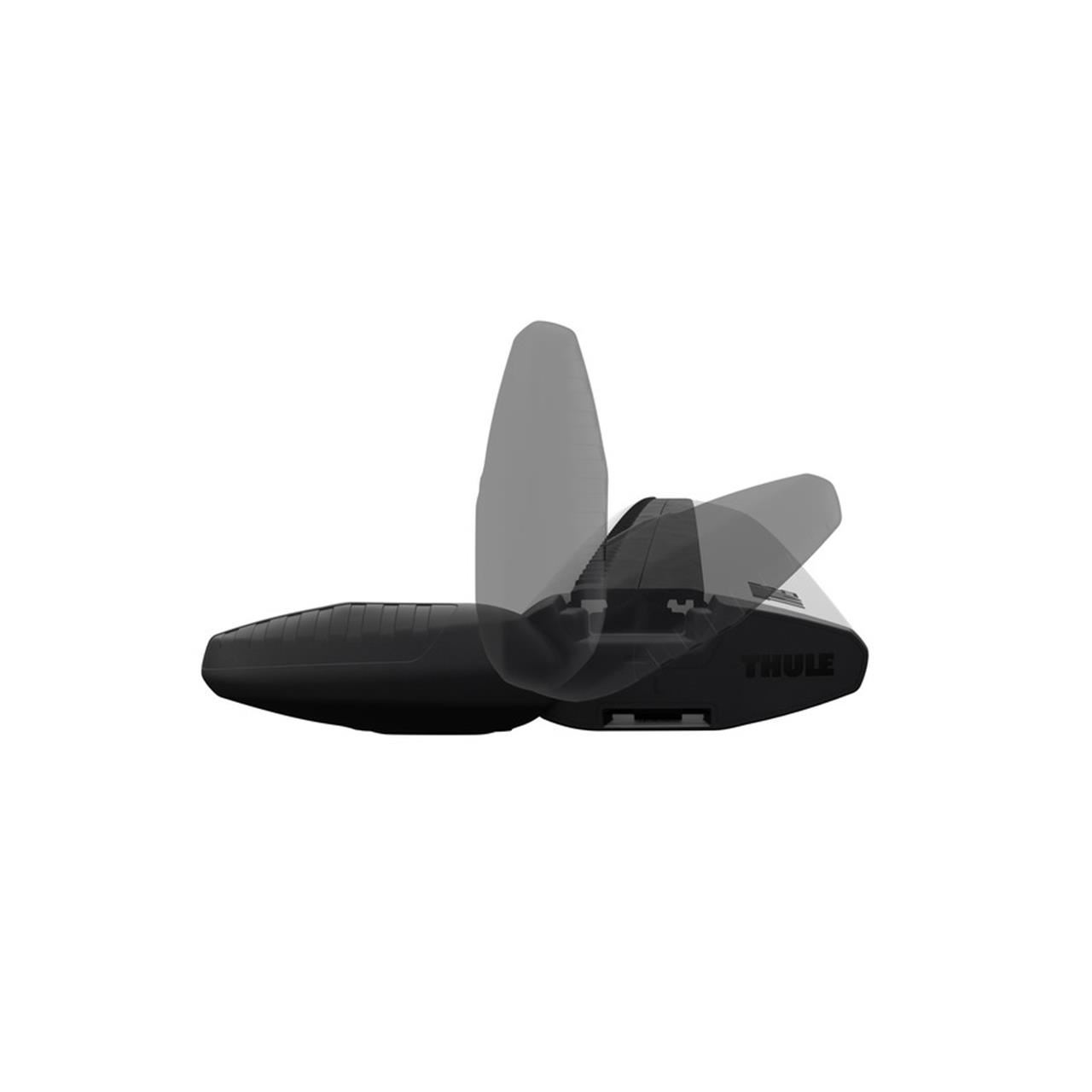 Set 2 bare transversale din aluminiu THULE WingBar EVO 118 711200, profil aerodinamic, culoare argintiu, lungime 118 cm