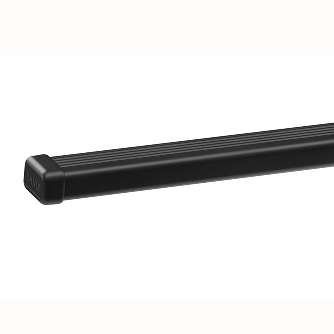 Set 2 bare transversale din otel THULE Square Bar EVO 118 712200, profil patrat, invelis din plastic, culoare negru, lungime 118 cm, incarcare max 100 kg