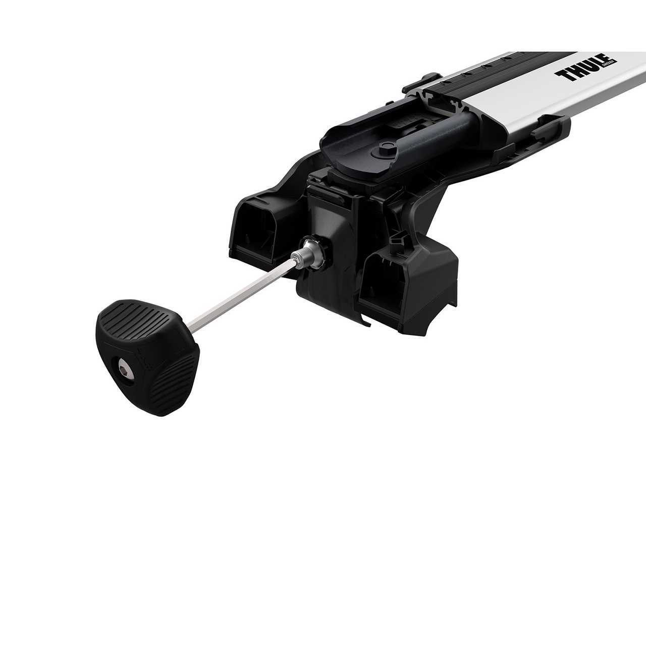 Set picioare de prindere THULE Edge Flush Rail 720600, pentru barele transversale Thule EVO Wingbar Edge, prindere pe bare longitudinale integrate