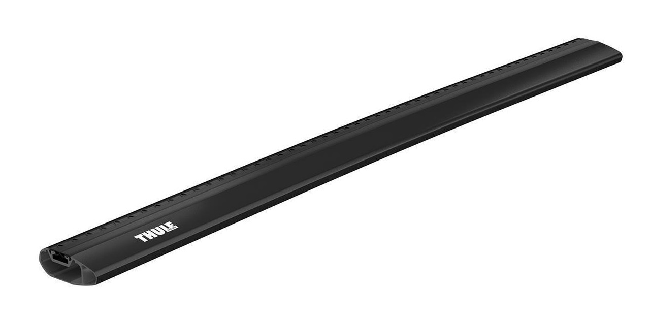 Bara transversala din aluminiu THULE Wingbar Edge 770 721220, culoare negru, lungime 77 cm, profil aerodinamic, capacitate de incarcare 75 kg