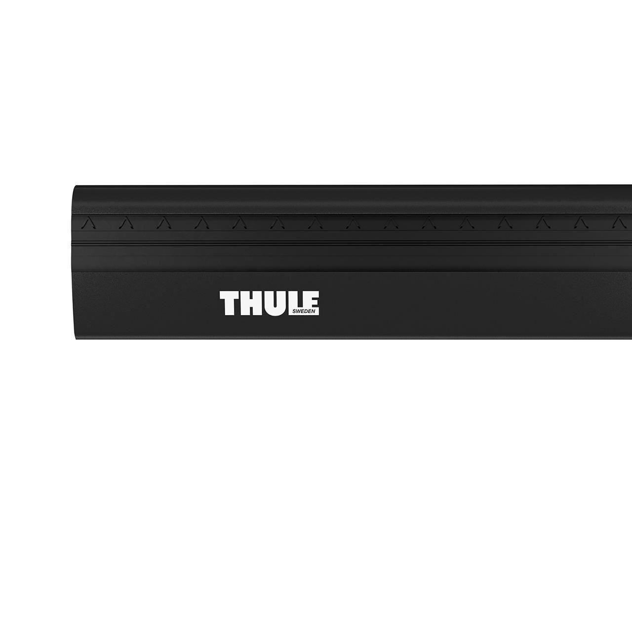 Bara transversala din aluminiu THULE Wingbar Edge 1040 721520, culoare negru, lungime 104 cm, profil aerodinamic, capacitate de incarcare 75 kg