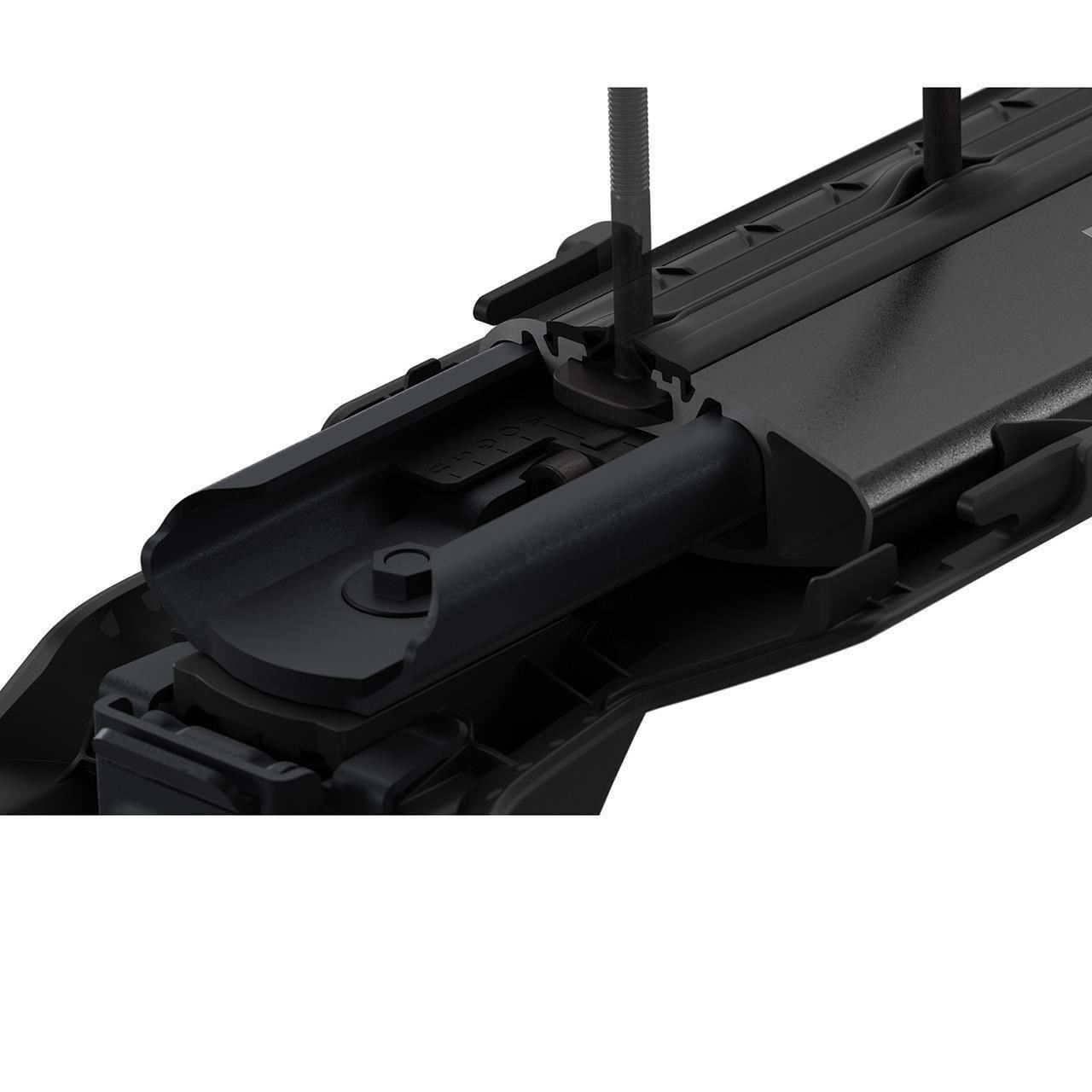 Bara transversala din aluminiu THULE Wingbar Edge 1040 721520, culoare negru, lungime 104 cm, profil aerodinamic, capacitate de incarcare 75 kg