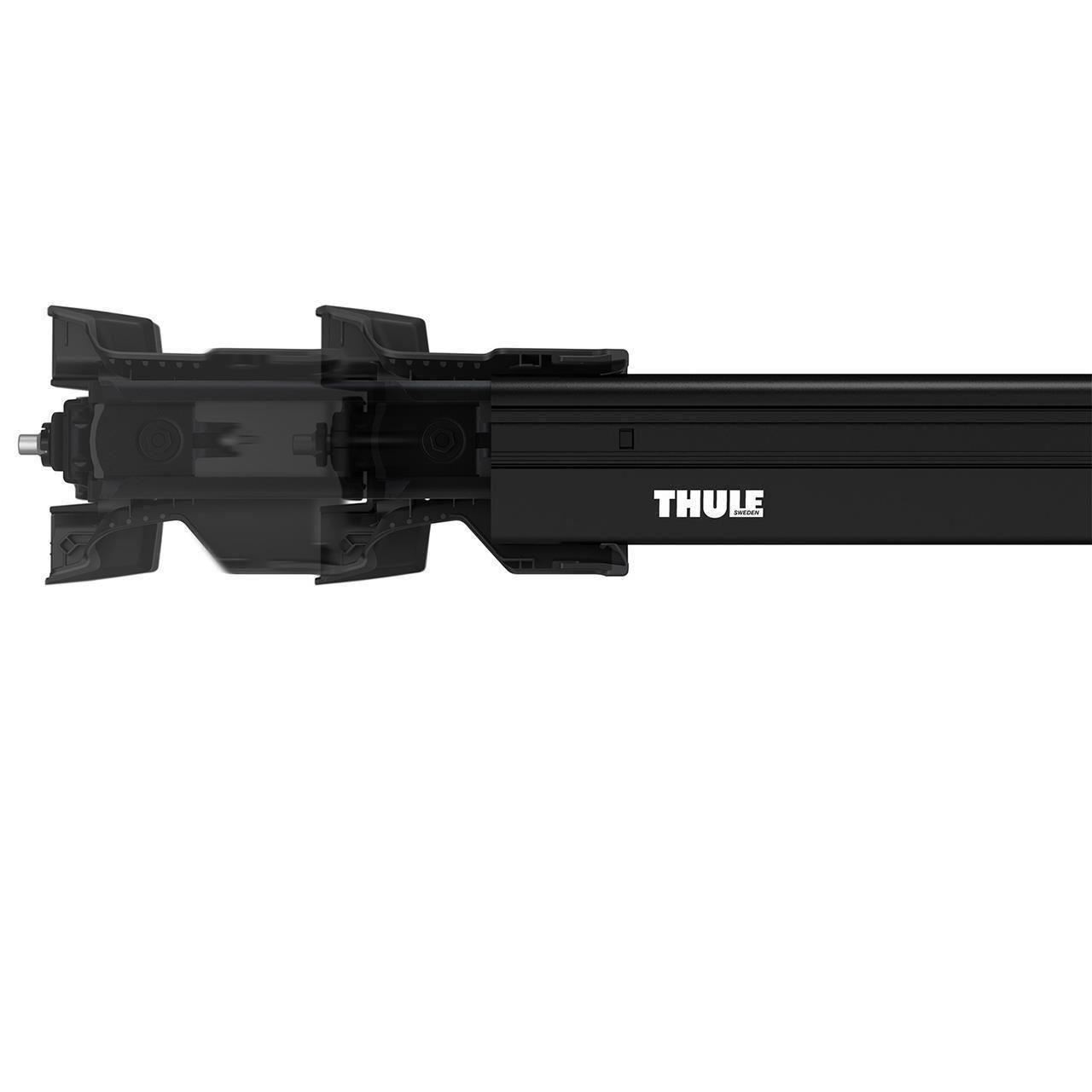 Bara transversala din aluminiu THULE Wingbar Edge 1130 TH721620, culoare negru, lungime 113 cm, profil aerodinamic, capacitate de incarcare 75 kg