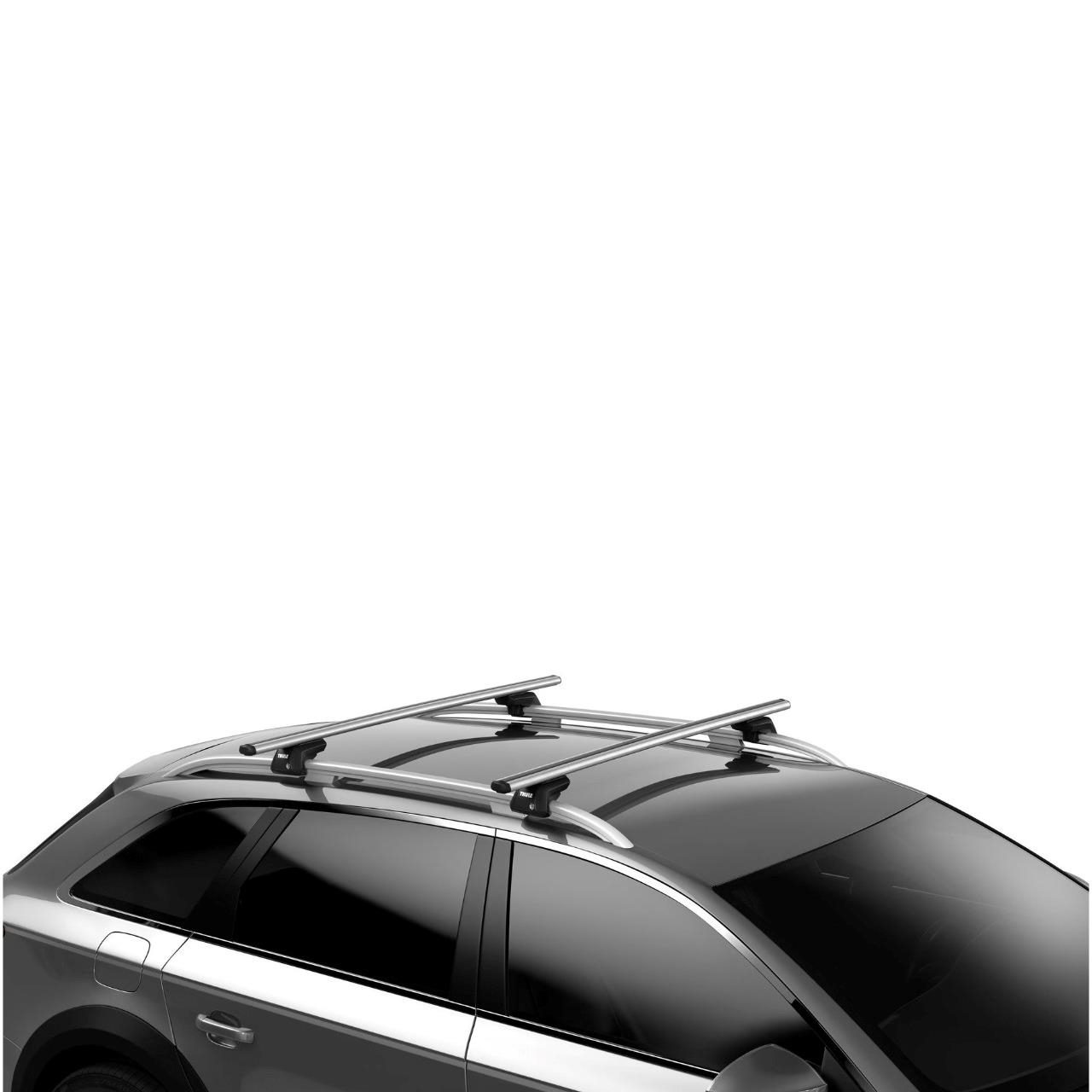 Set 2 bare transversale din aluminiu THULE SmartRack XT 730404, culoare argintiu, lungime 135 cm, capacitate maxima incarcare 100 kg