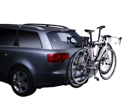 Suport auto pentru 2 biciclete THULE Xpress 970 970003, argintiu, montare pe haion, capacitate incarcare 30 kg