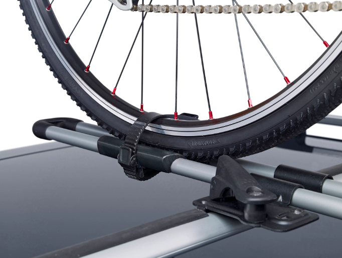 Suport auto pentru biciclete THULE FreeRide 532 532002, cu prindere pe bare transversale, cu adaptor T-track, capacitate incarcare 17 kg